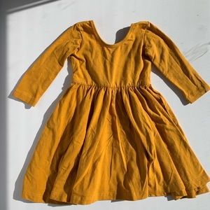 Alice + Ames long sleeve dress mustard.